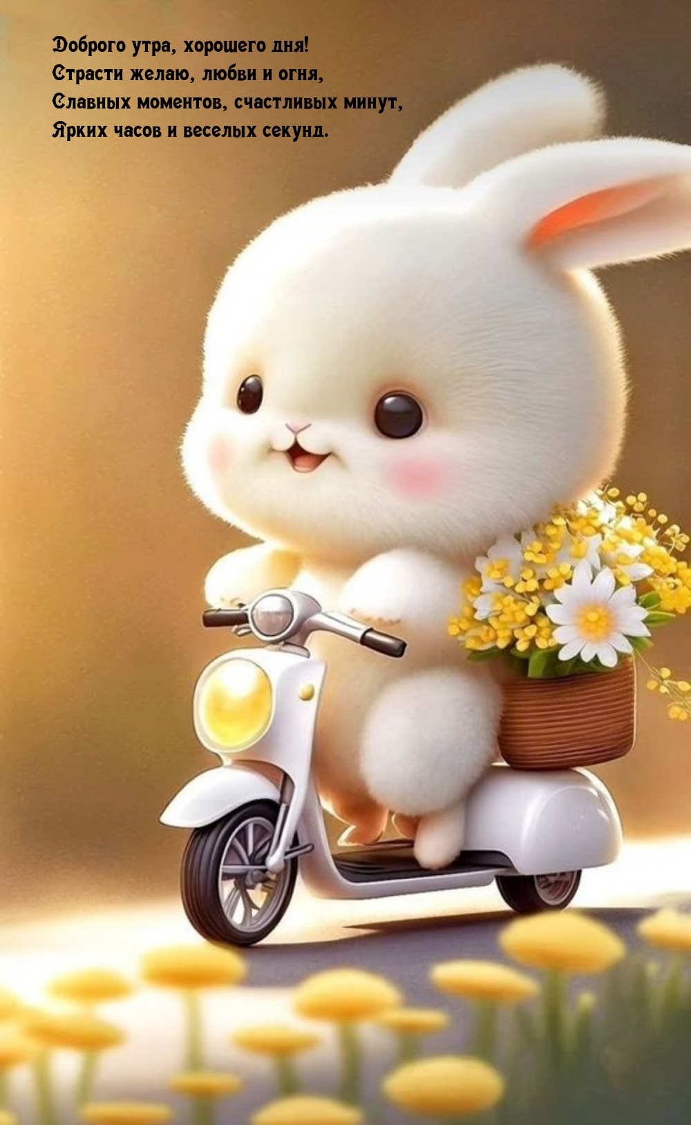 Доброго утра, хорошего дня! Страсти желаю, любви и огня