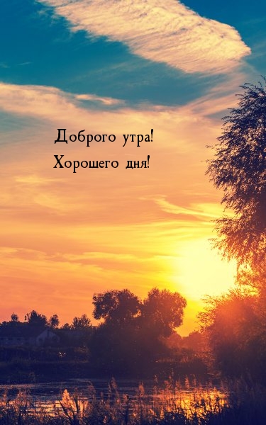 Доброго утра! Хорошего дня!