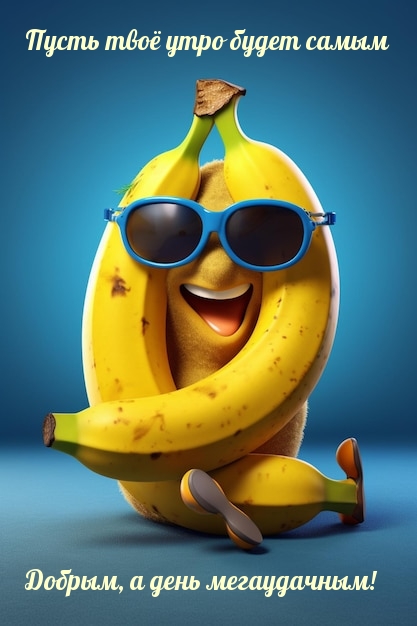 Пусть твоё утро будет самым добрым, а день мегаудачным!