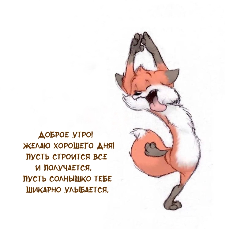 Доброе утро! Желаю хорошего дня! Пусть строится все и получается.