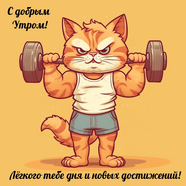 С добрым Утром! Лёгкого тебе дня и новых достижений!