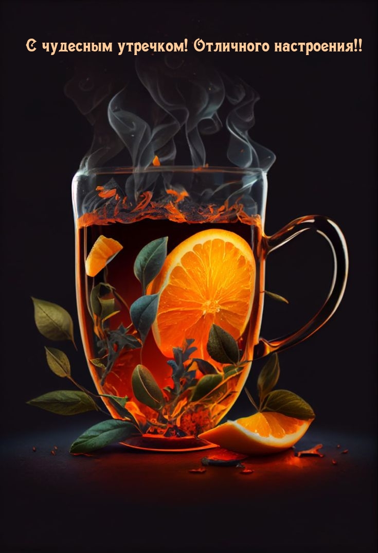 С чудесным утречком! Отличного настроения!