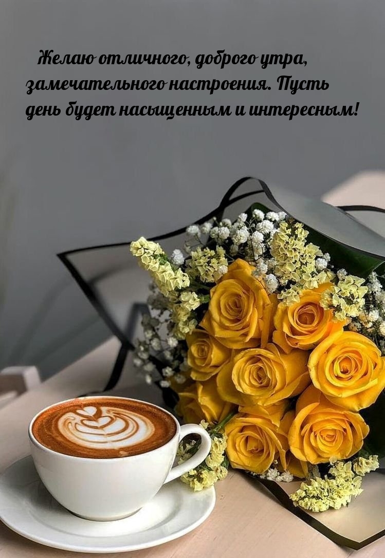 Желаю отличного, доброго утра, замечательного настроения. 