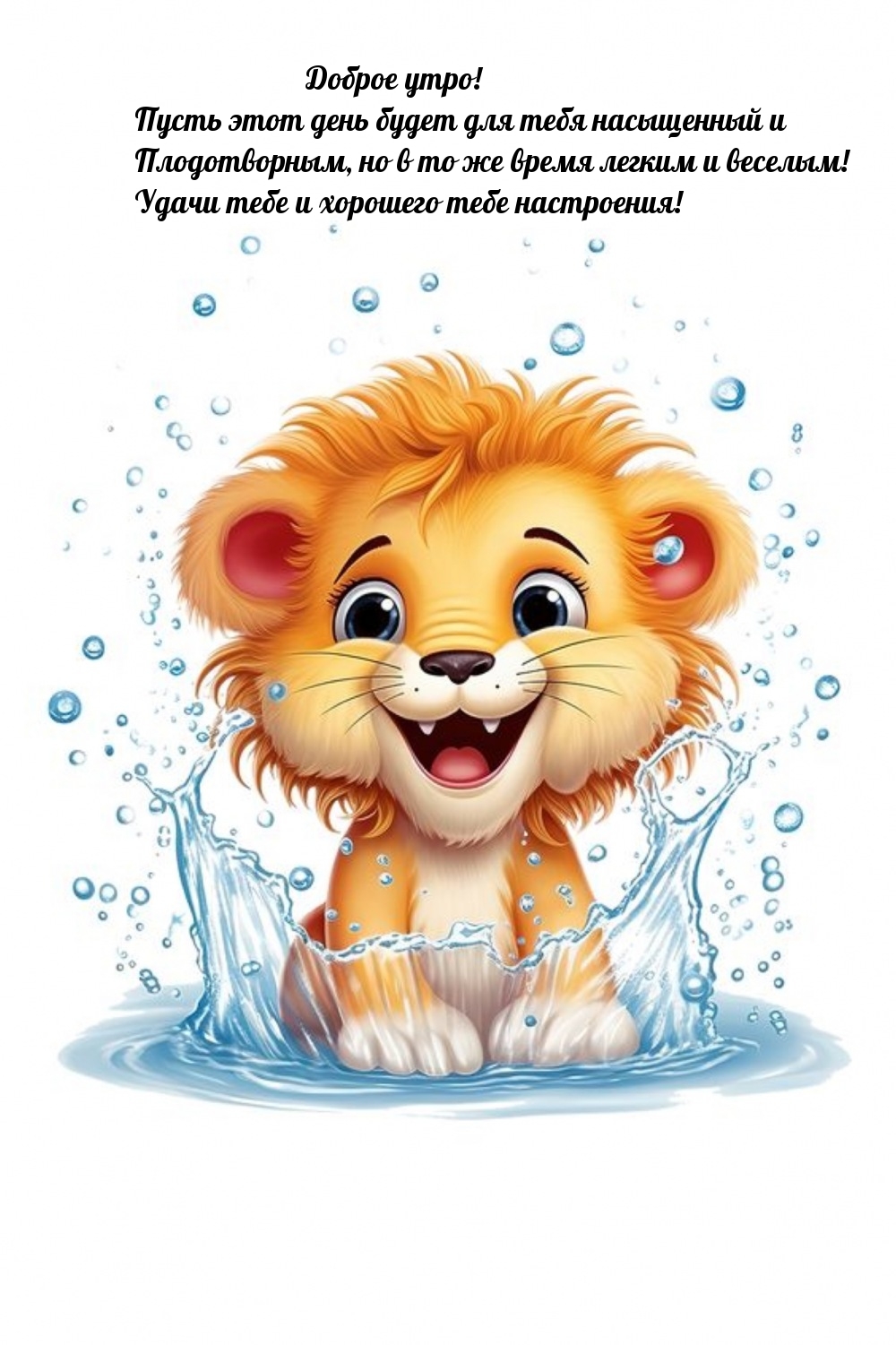 Доброе утро! Пусть этот день будет для тебя насыщенный 