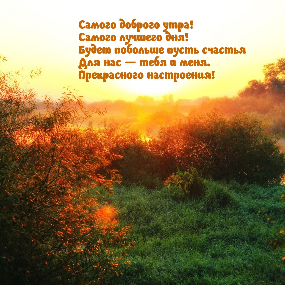 Прекрасного настроения! Самого доброго утра!