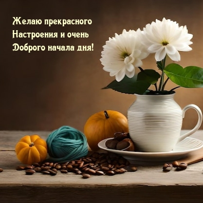Желаю прекрасного настроения и очень доброго начала дня!