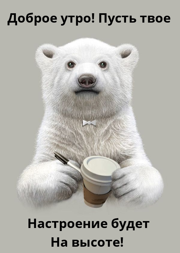 Доброе утро! Пусть твое настроение будет на высоте!