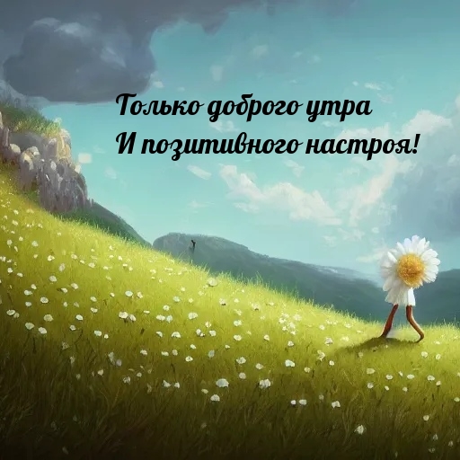 Только доброго утра и позитивного настроя!