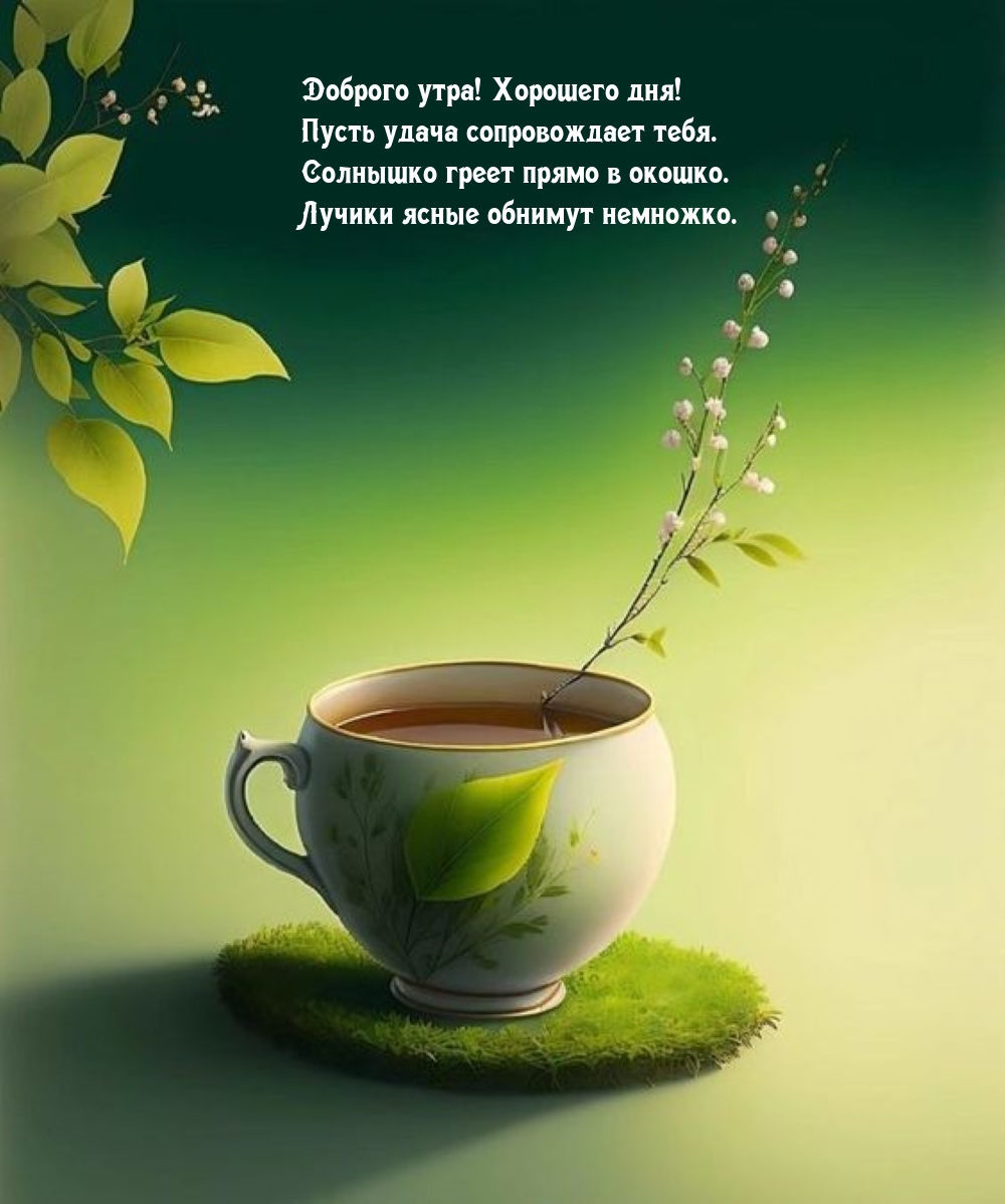 Доброго утра! Хорошего дня! Пусть удача сопровождает тебя.