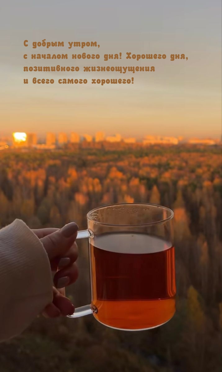 С добрым утром Хорошего дня, позитивного жизнеощущения 