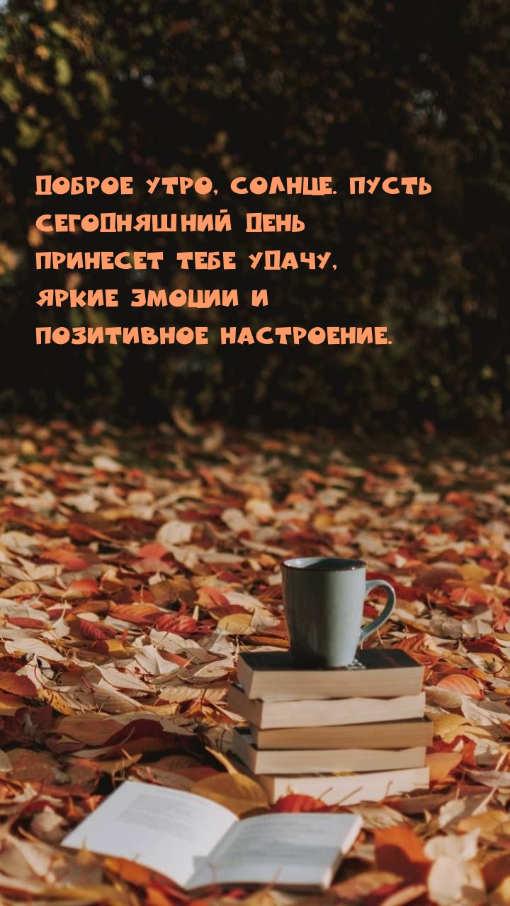 Доброе утро, солнце. Пусть сегодняшний день принесет удачу