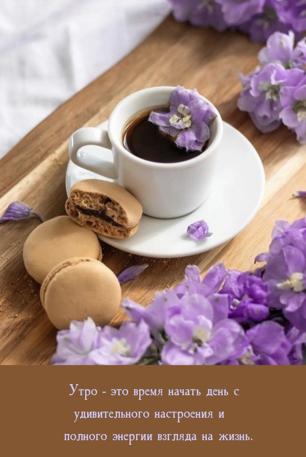 Утро - это время начать день с удивительного настроения 