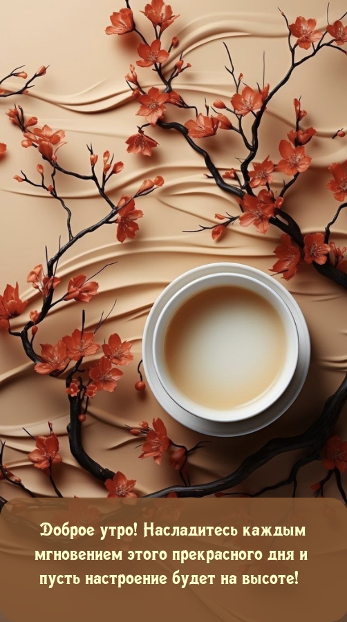 Доброе утро! Насладитесь каждым мгновением этого прекрасного дня 