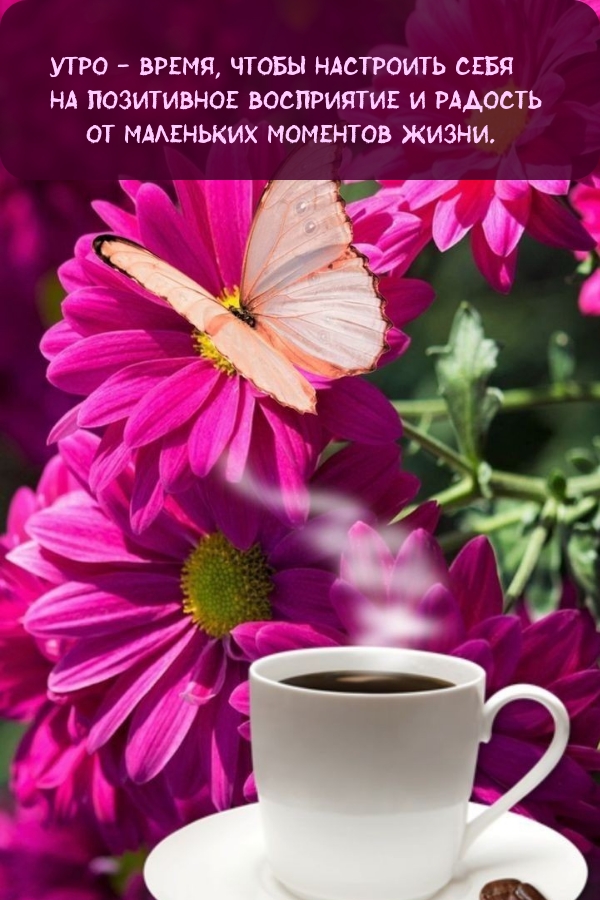 Утро - время, чтобы настроить себя на позитивное восприятие