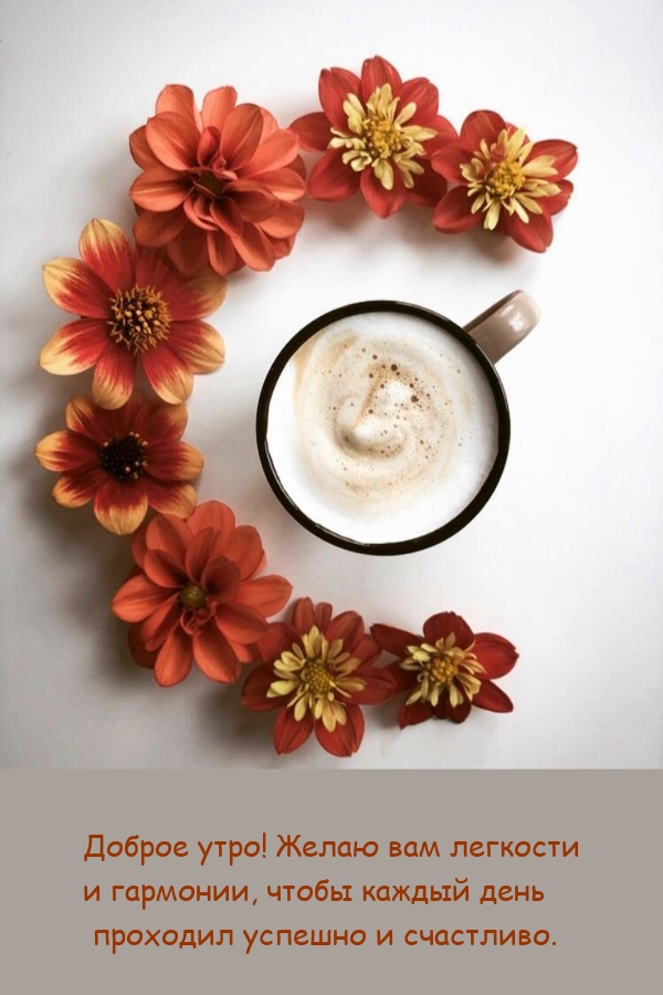 Доброе утро! Желаю легкости, чтобы каждый день проходил успешно