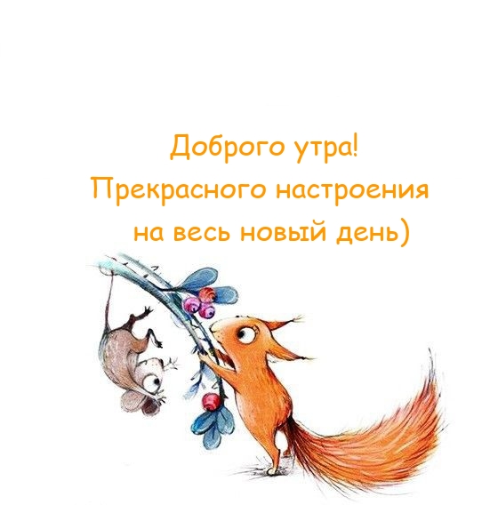 Доброго утра! Прекрасного настроения на весь новый день)