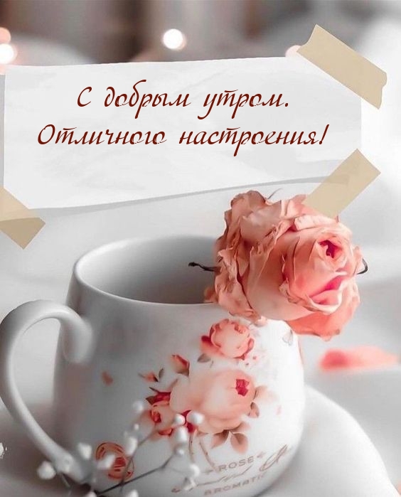 С добрым утром. Отличного настроения!