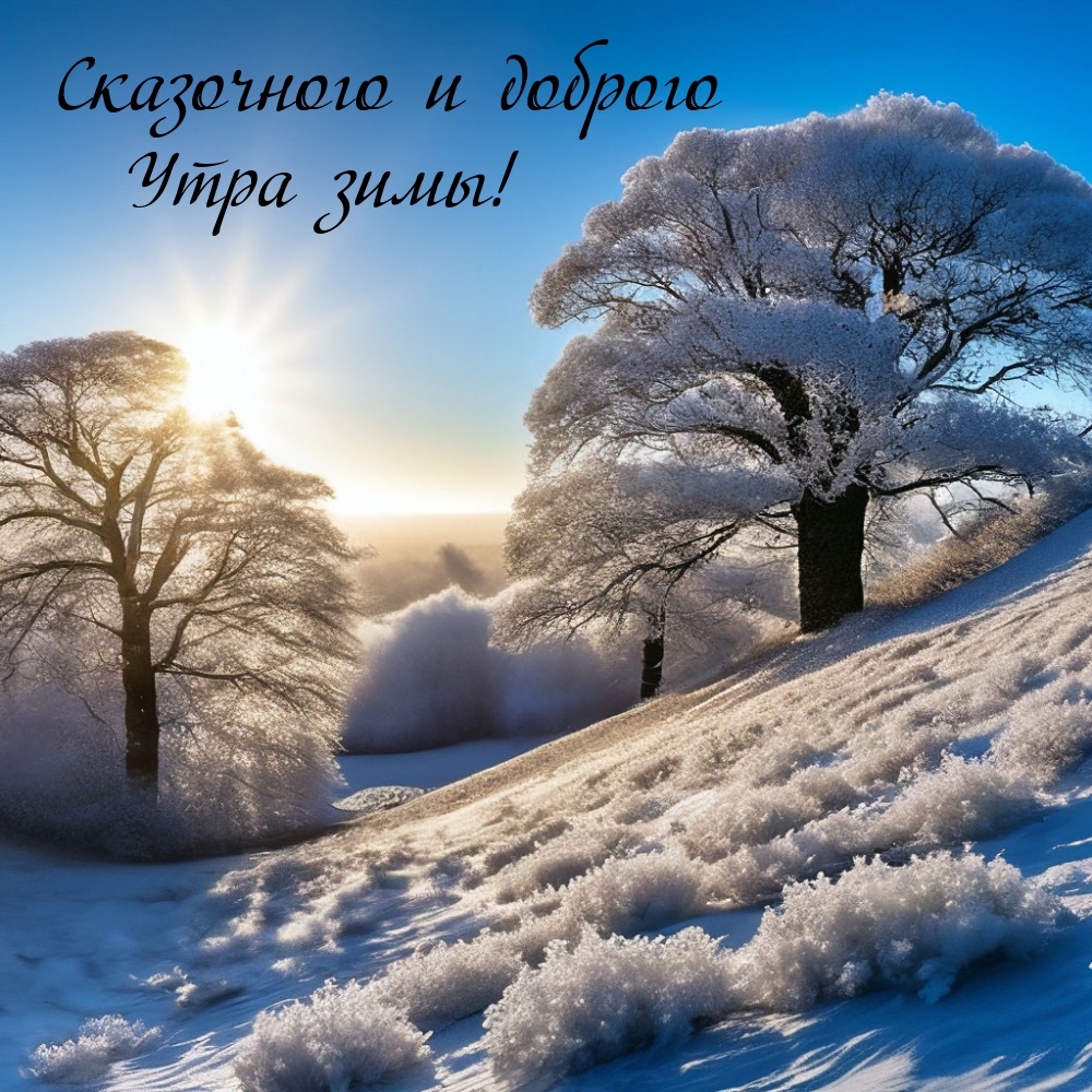 Сказочного и доброго Утра зимы!