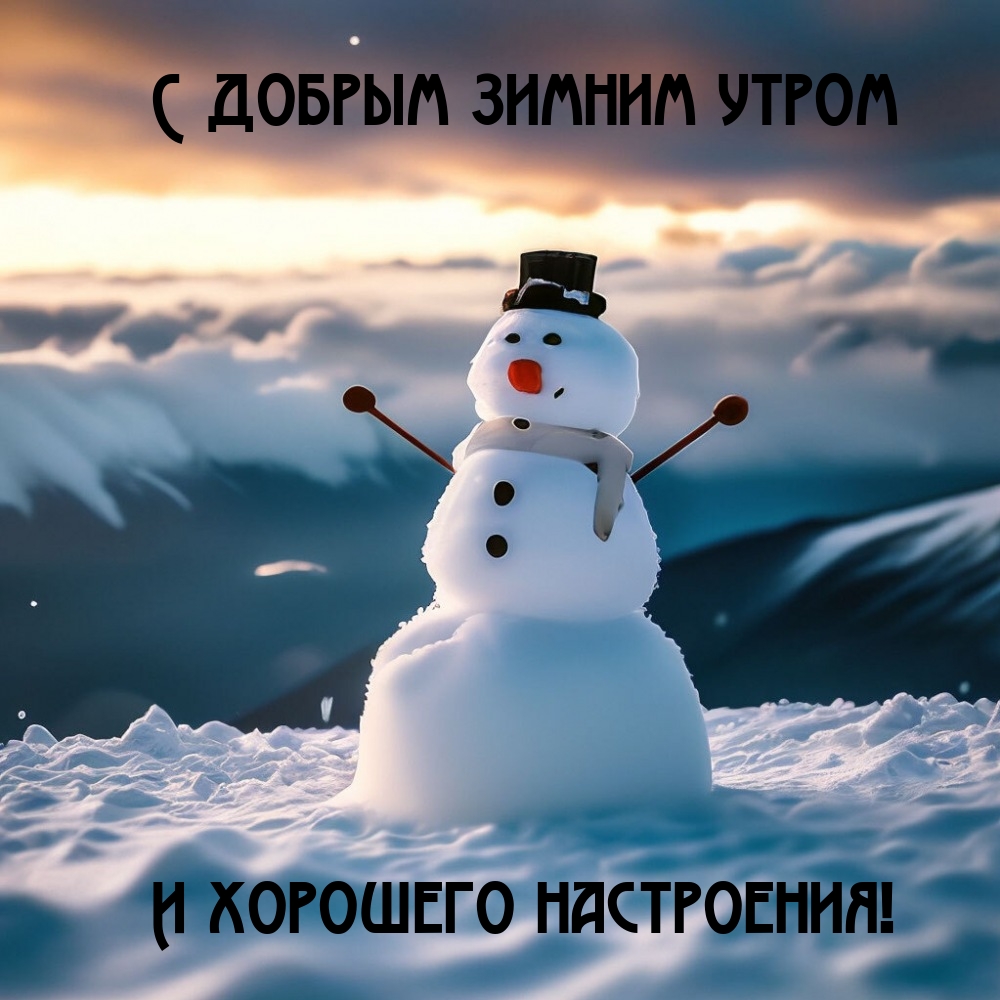 С добрым зимним утром и хорошего настроения!
