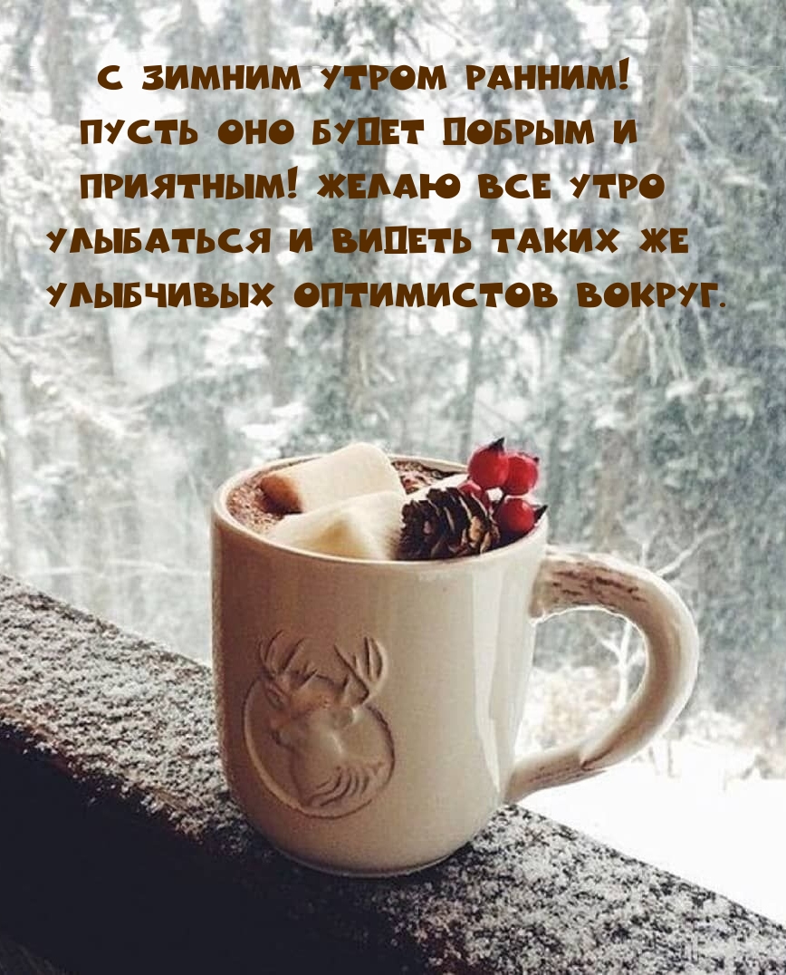 С зимним утром ранним! Пусть оно будет добрым и приятным!