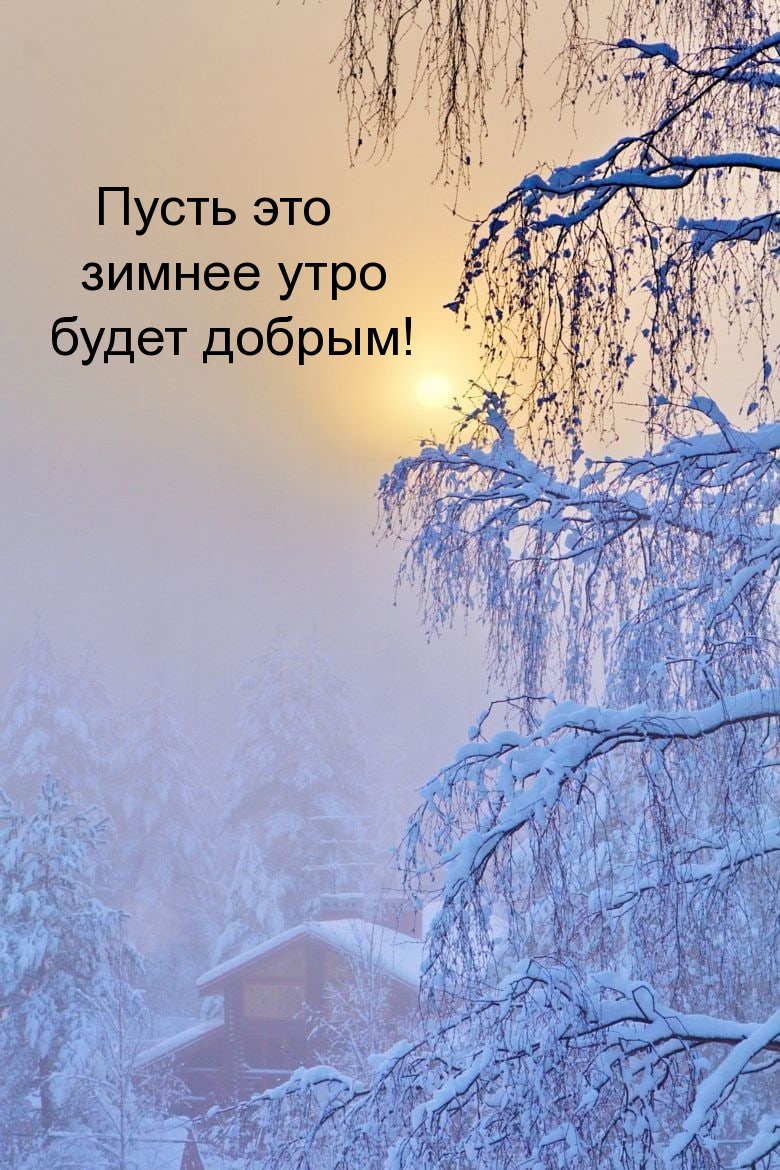 Пусть это зимнее утро будет добрым! 