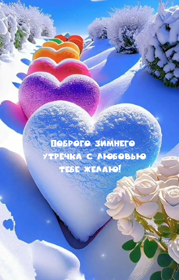 Доброго зимнего утречка с любовью тебе желаю!
