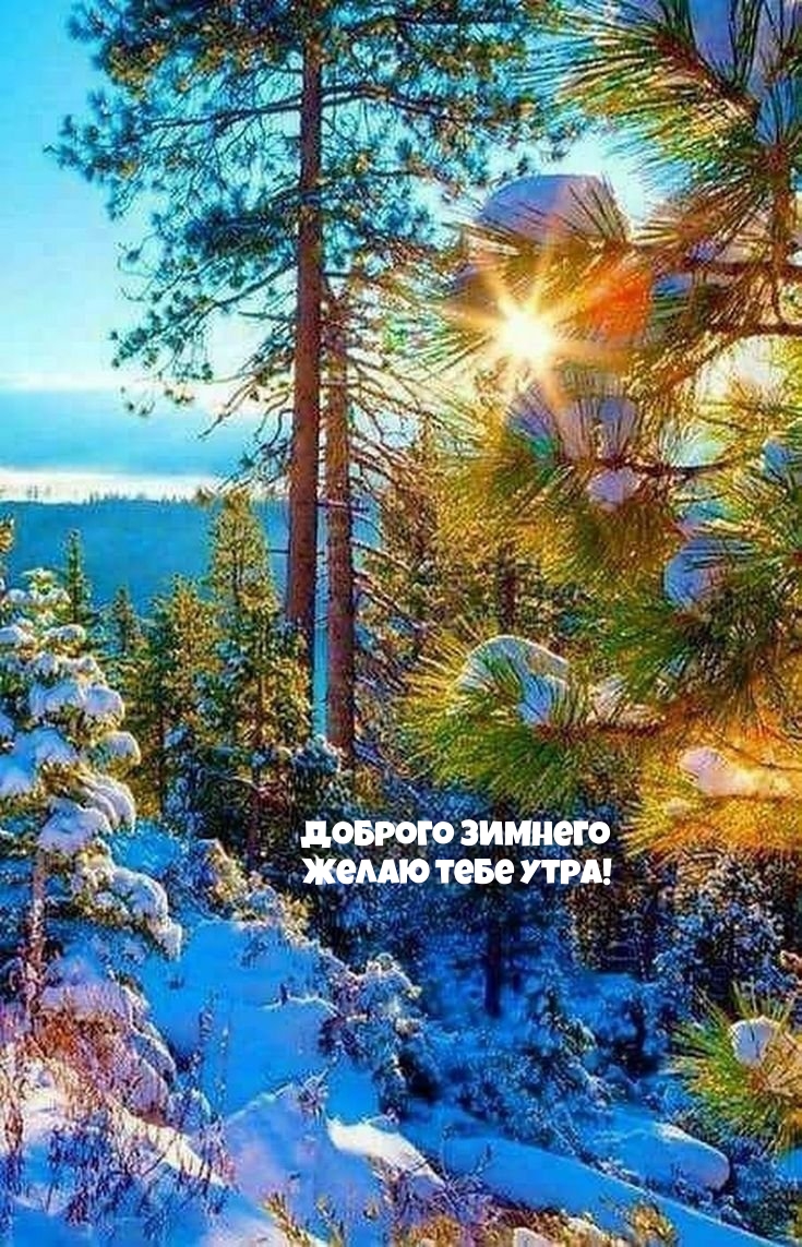Доброго зимнего желаю тебе утра!