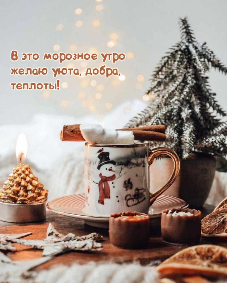 В это морозное утро желаю уюта, добра, теплоты!