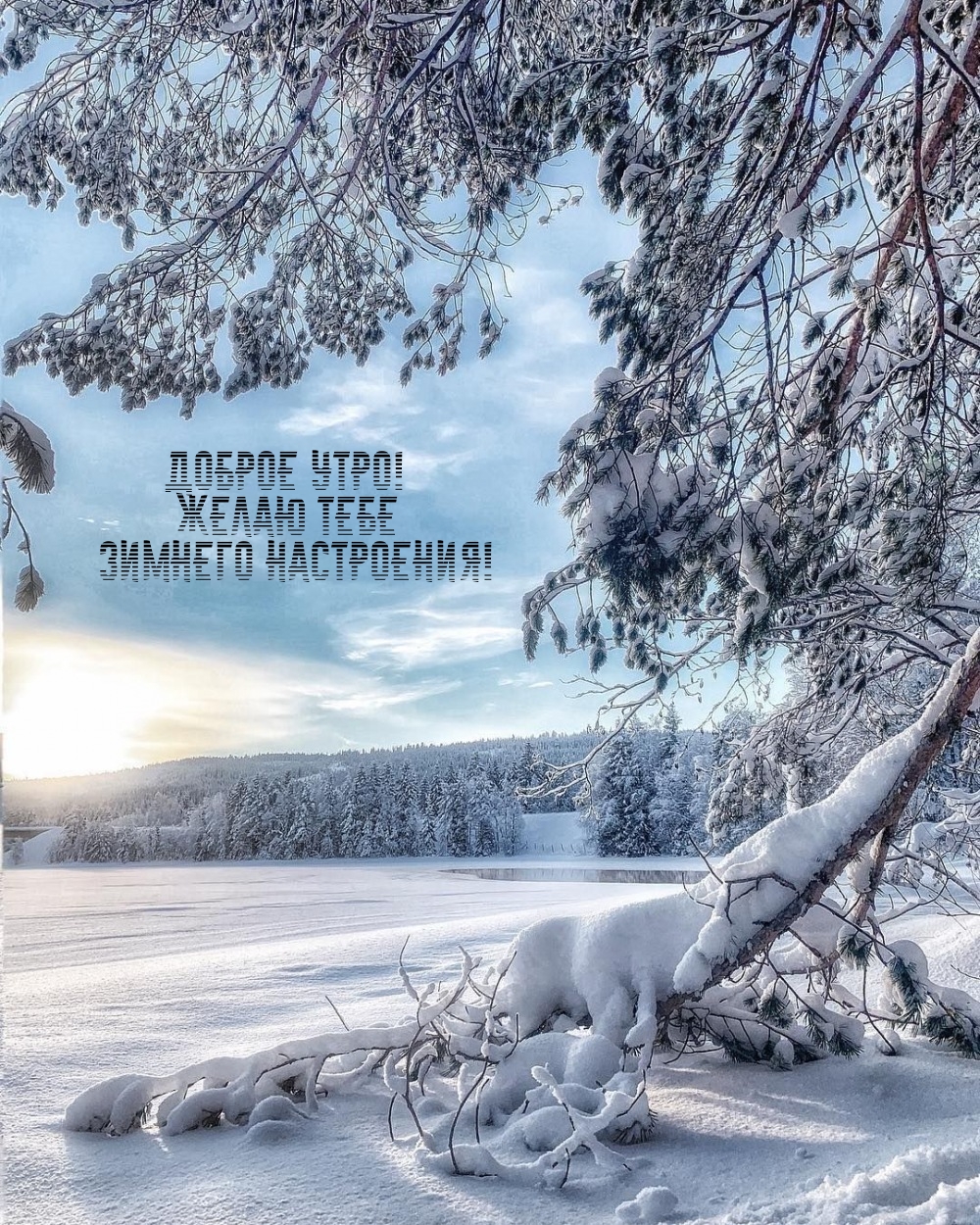 Доброе утро! Желаю зимнего настроения!