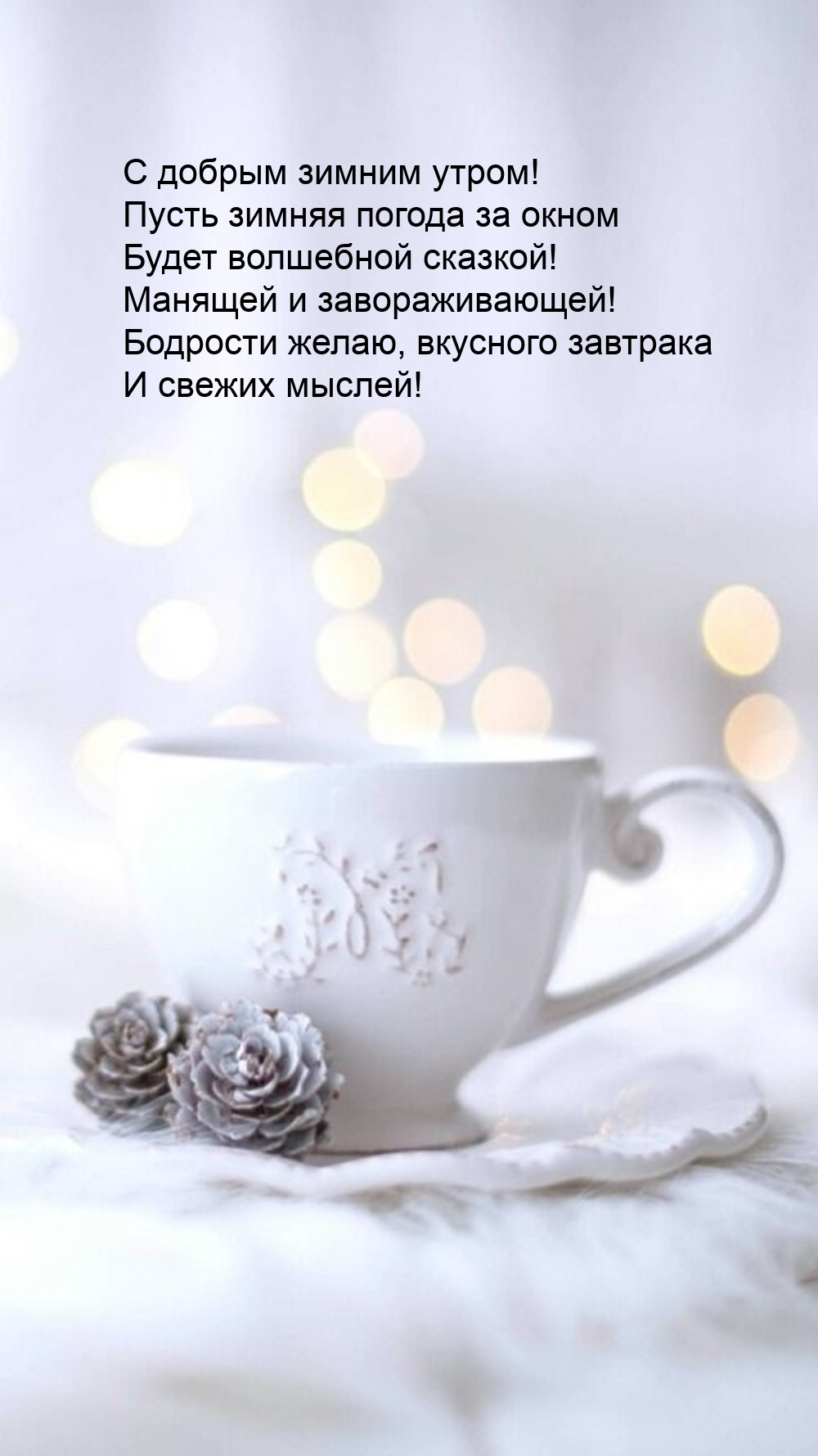 С добрым зимним утром! Пусть зимняя погода за окном 