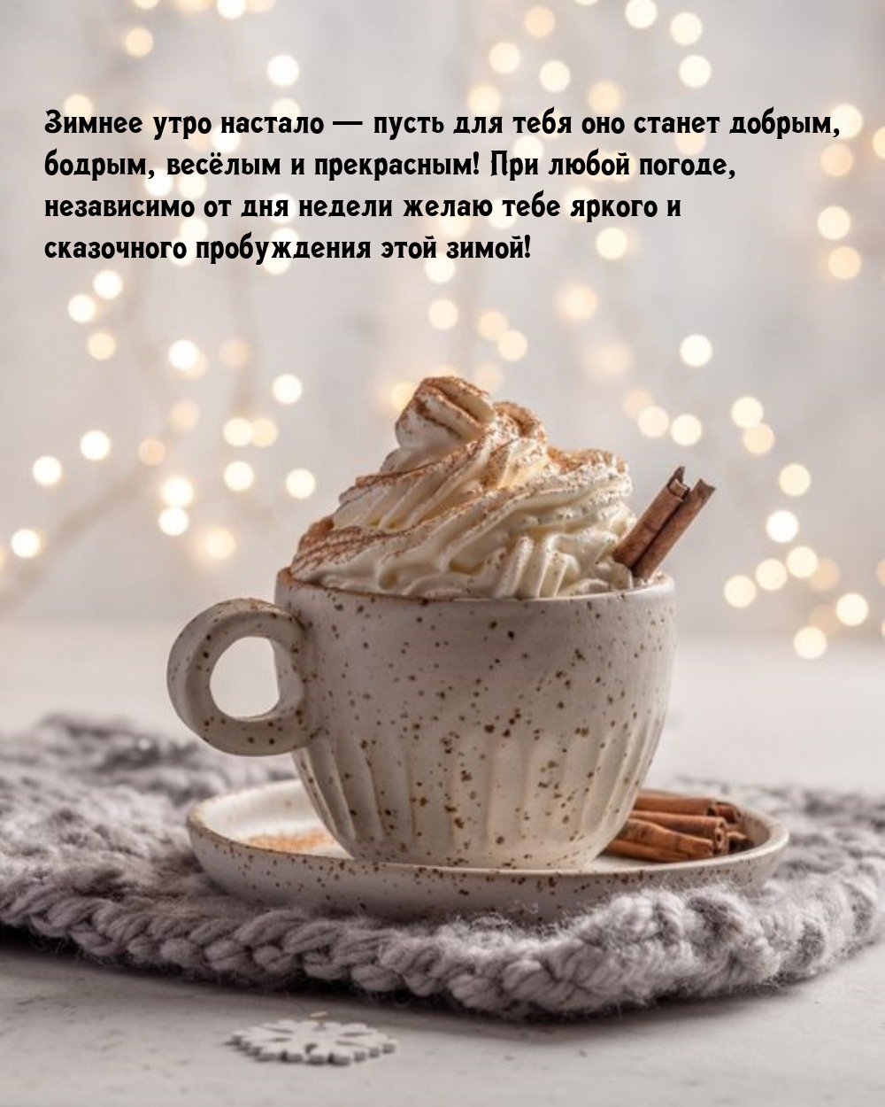 Зимнее утро настало — пусть для тебя оно станет добрым