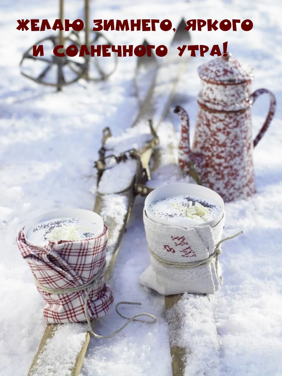 Желаю зимнего, яркого и солнечного утра!