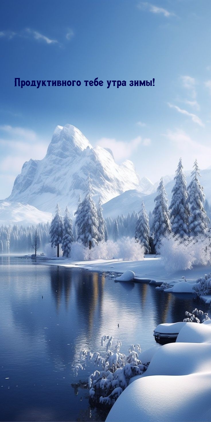Продуктивного тебе утра зимы!