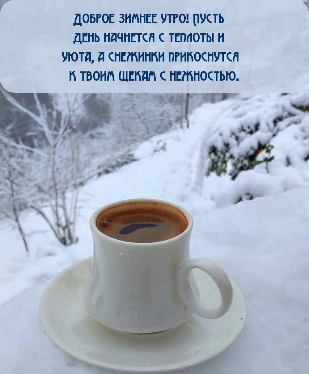 Доброе зимнее утро! Пусть день начнется с теплоты