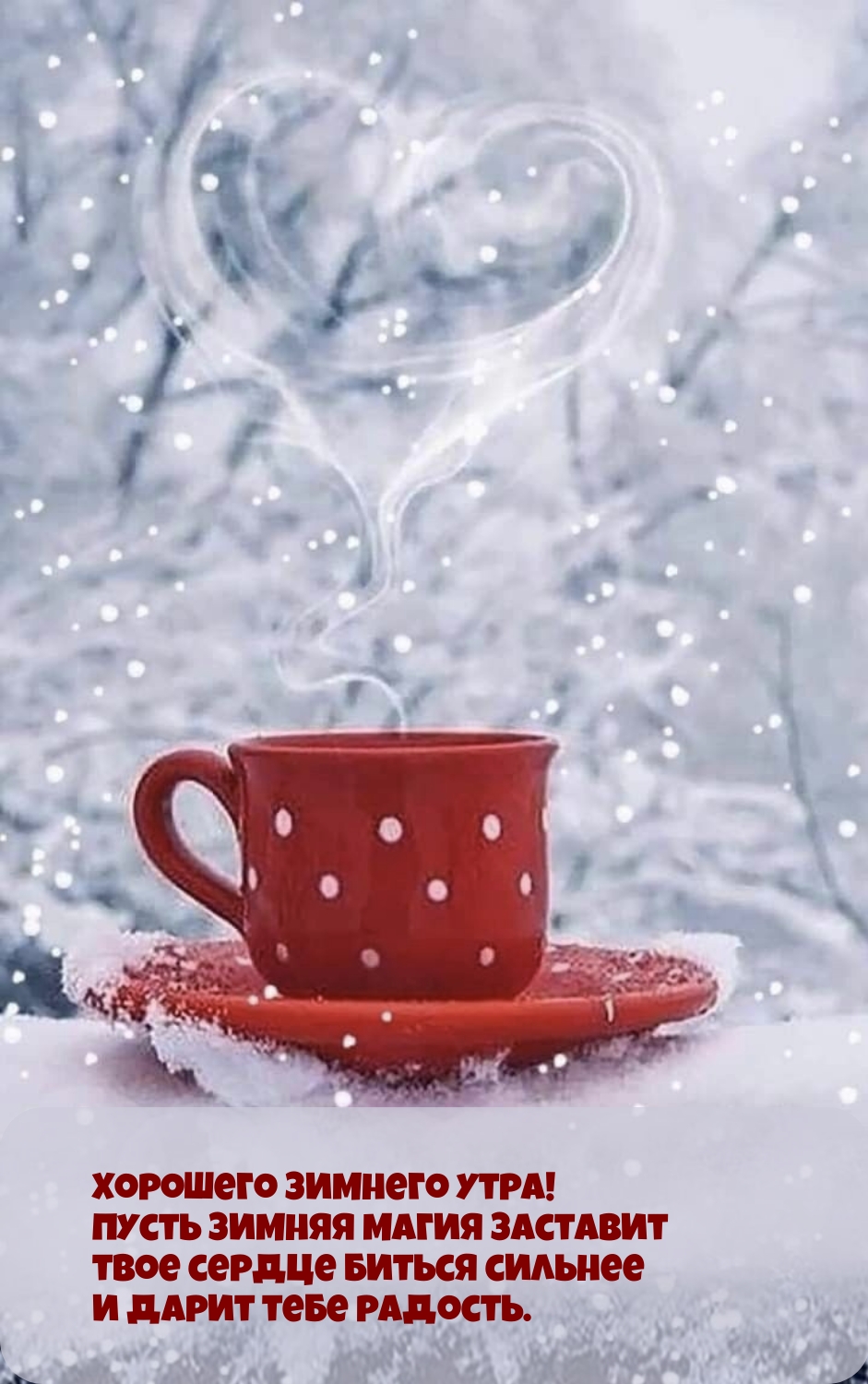 Хорошего утра! Пусть зимняя магия заставит сердце биться сильнее 