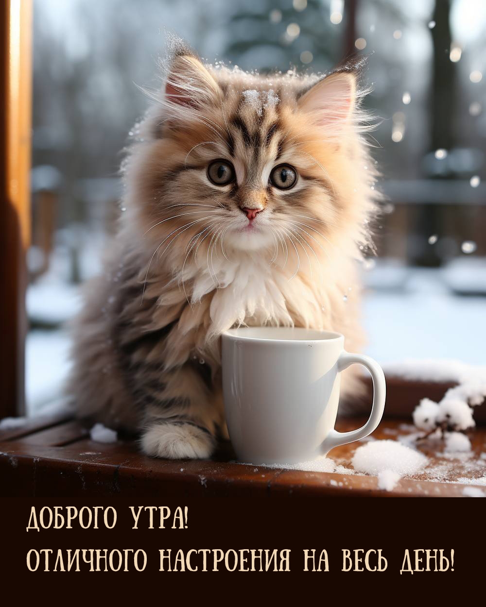 Доброго утра! Отличного настроения на весь день!