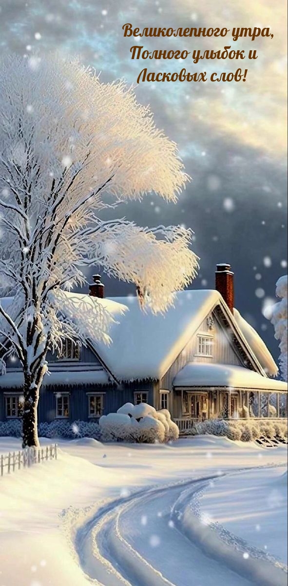Великолепного утра, полного улыбок и ласковых слов!