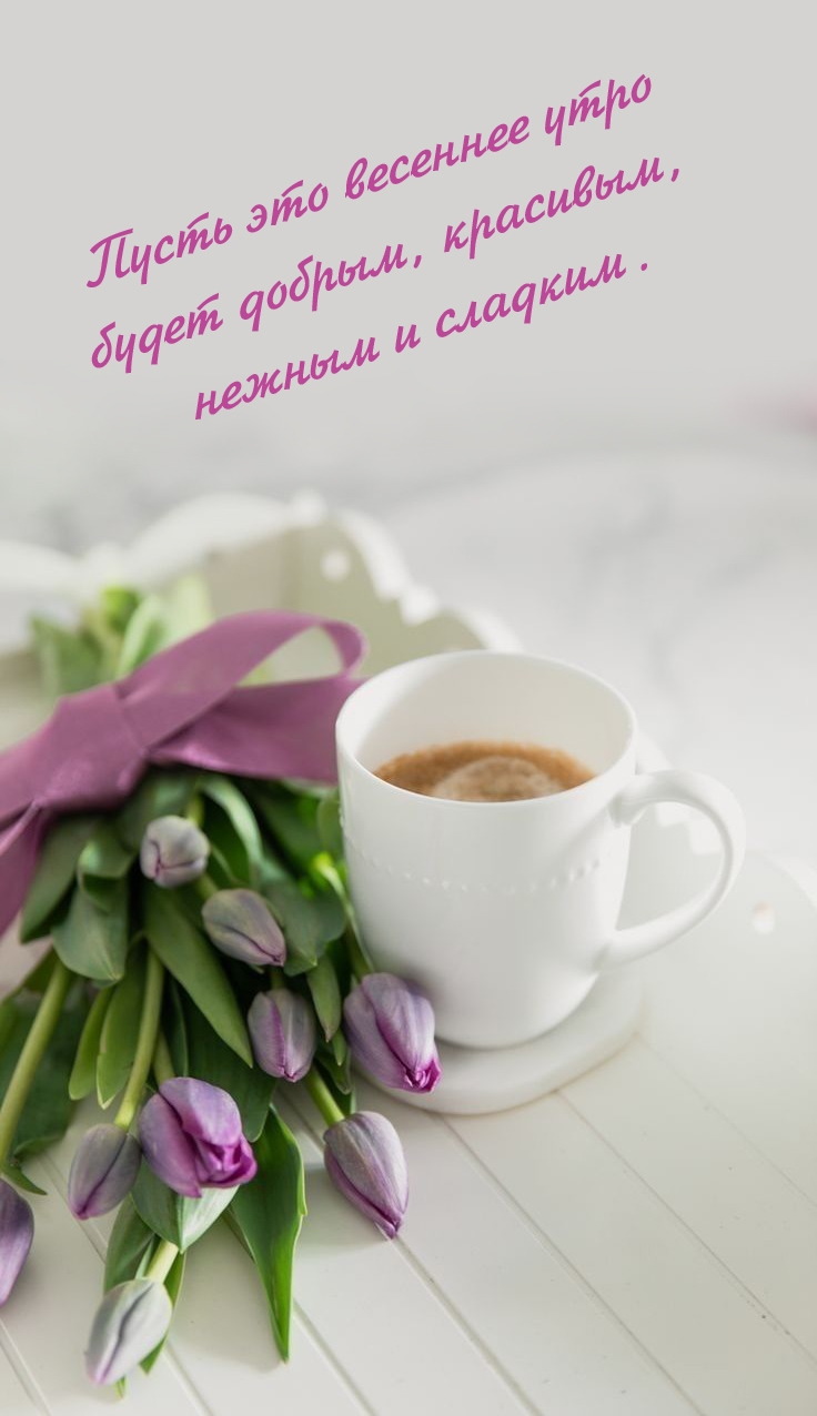 Пусть это весеннее утро будет добрым, красивым