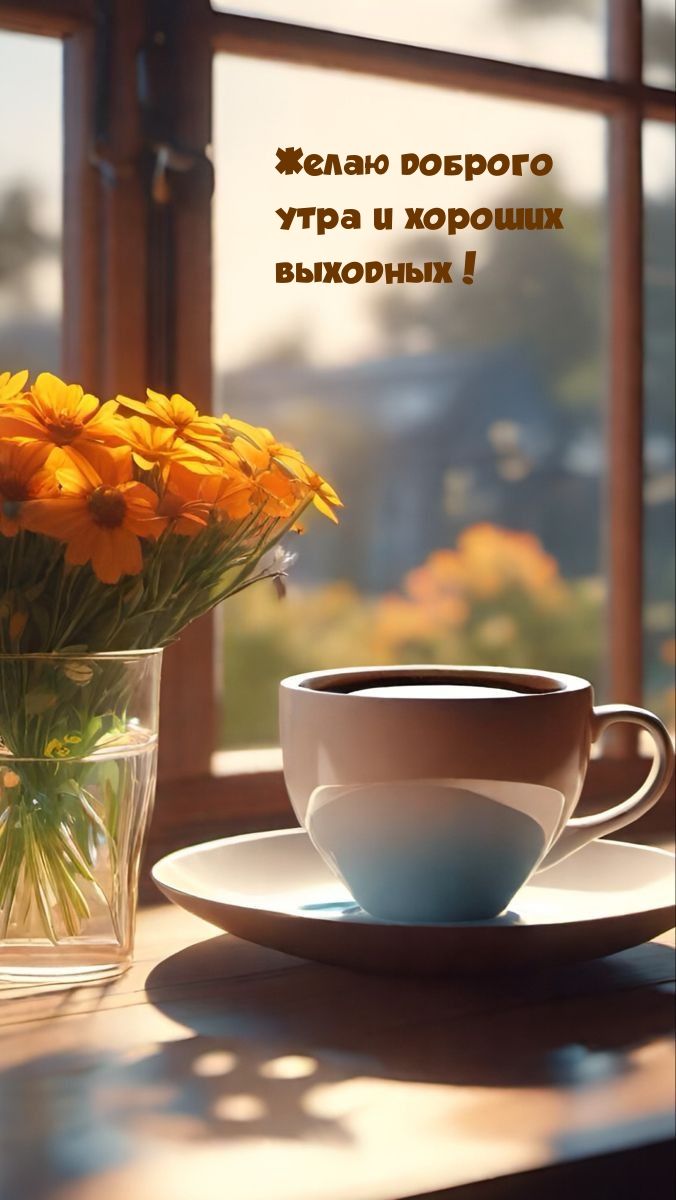 Желаю доброго утра и хороших выходных!