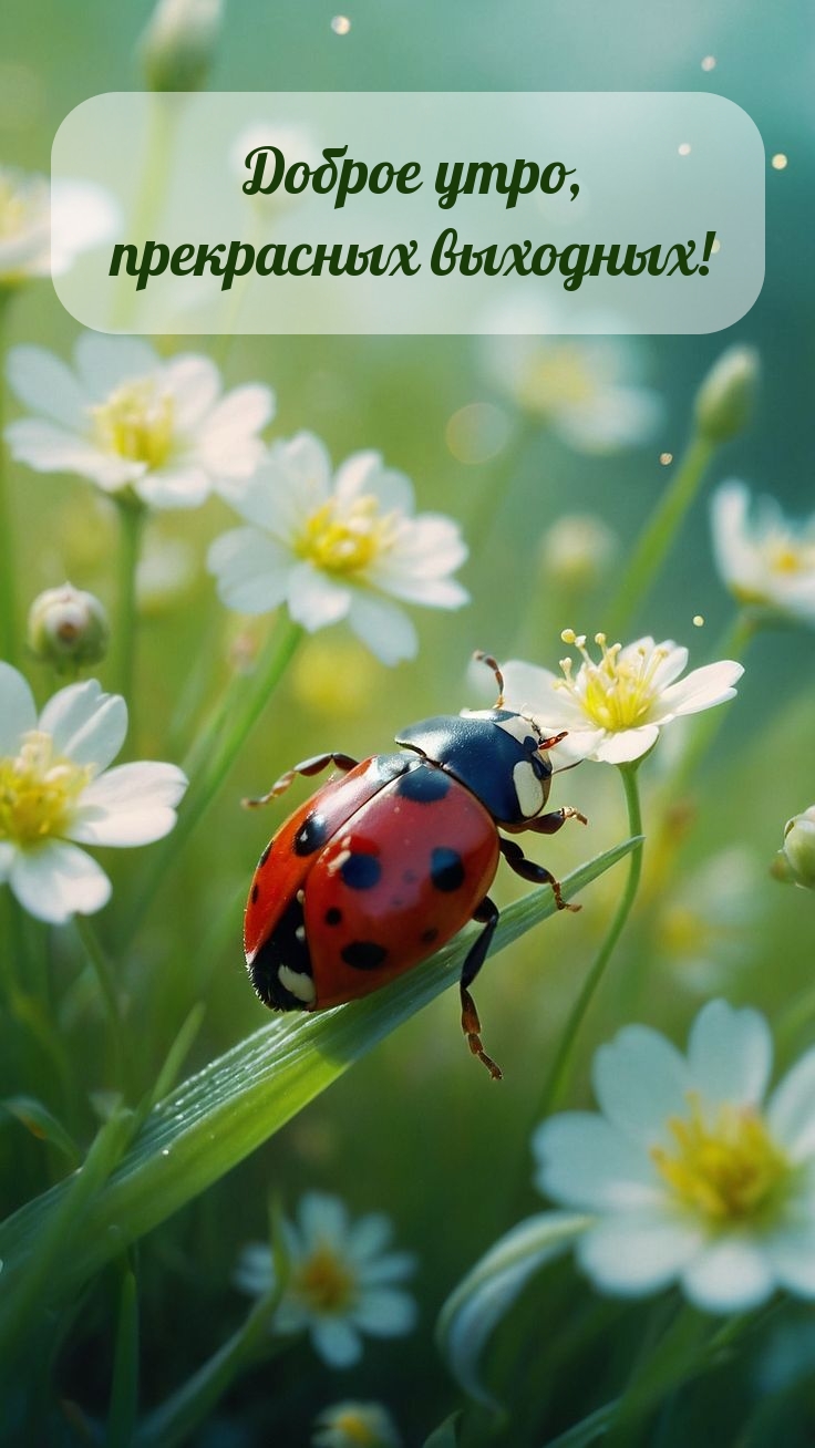 Доброе утро, прекрасных выходных!