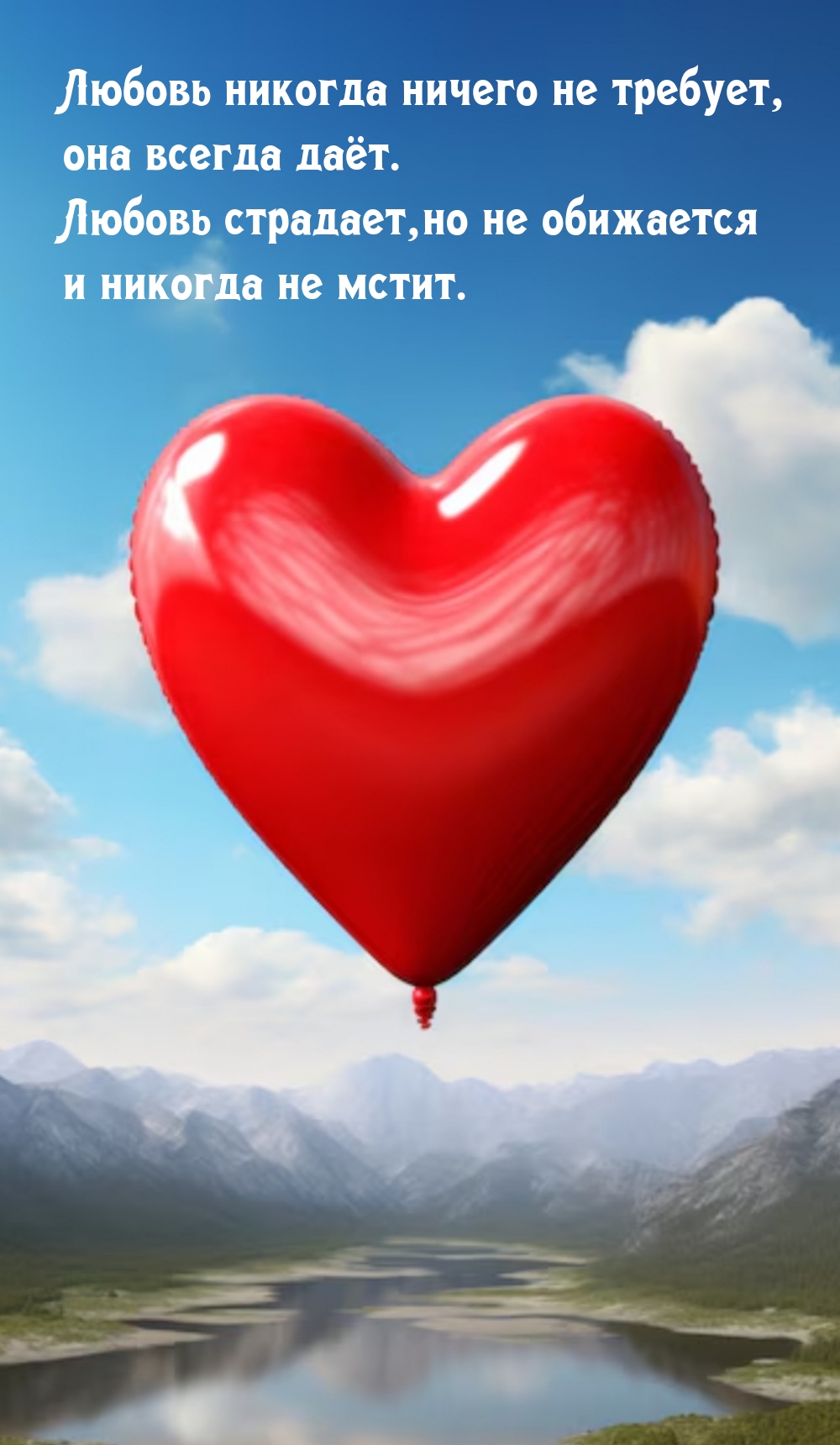 Любовь никогда ничего не требует, она всегда даёт.
