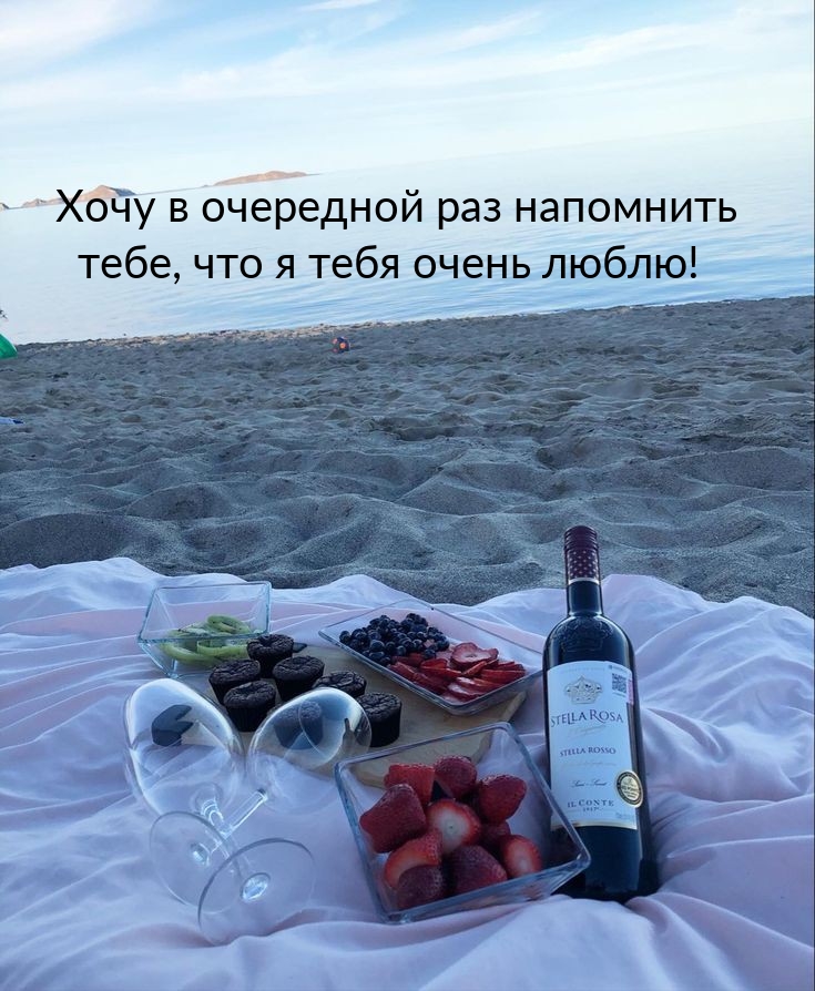 Хочу в очередной раз напомнить тебе, что я тебя очень люблю!