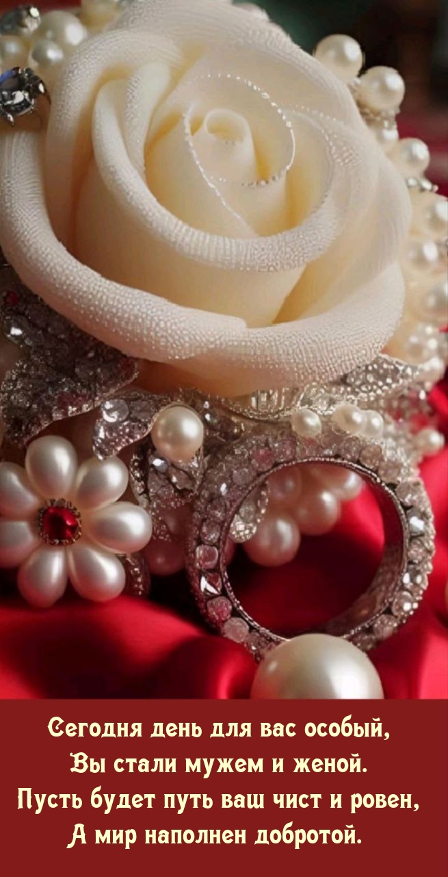 Сегодня день для вас особый, вы стали мужем и женой.