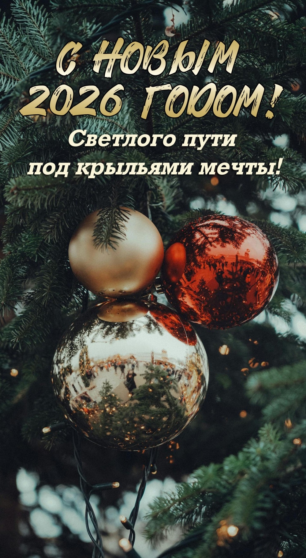 Светлого пути под крыльями мечты в 2026 году!