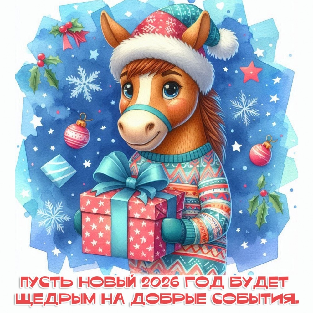 Пусть новый 2026 год будет щедрым на добрые события