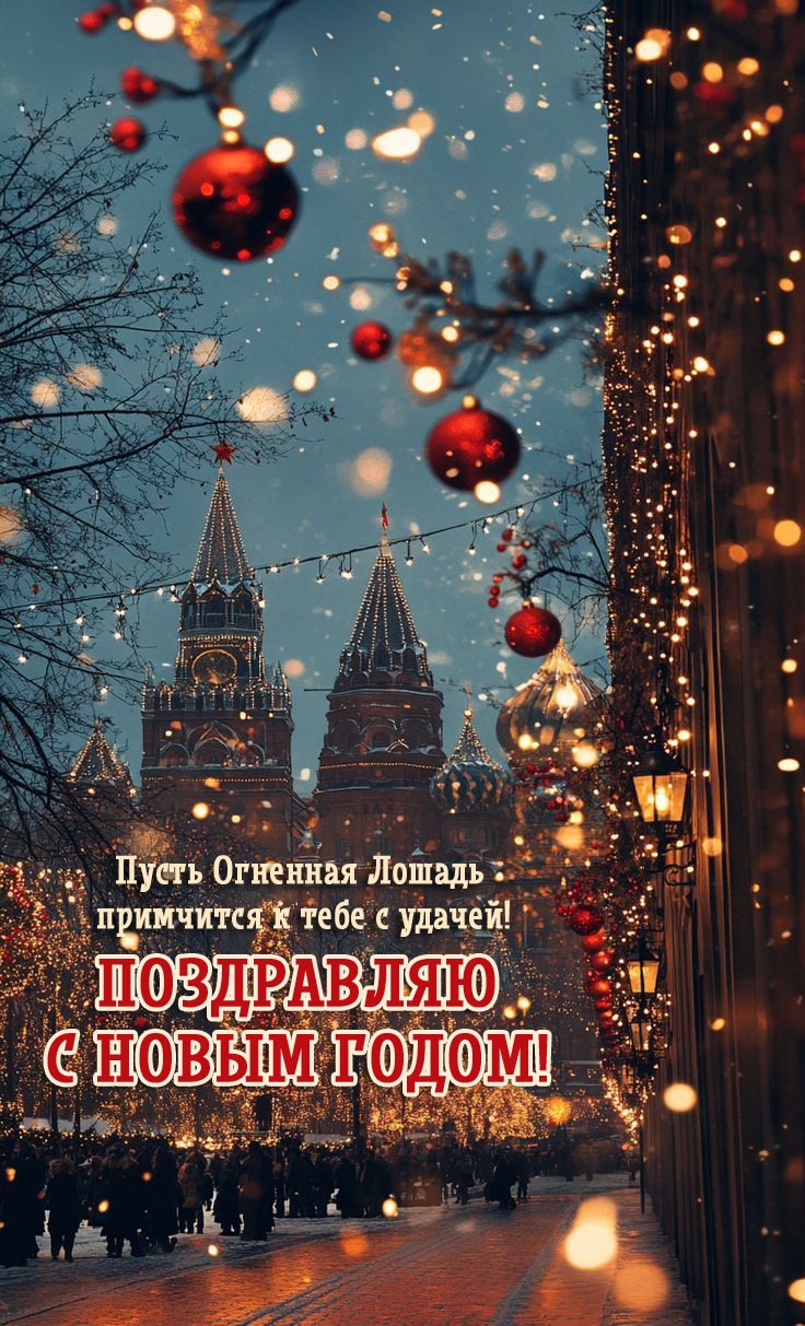 Пусть Огненная Лошадь примчится к тебе с удачей!