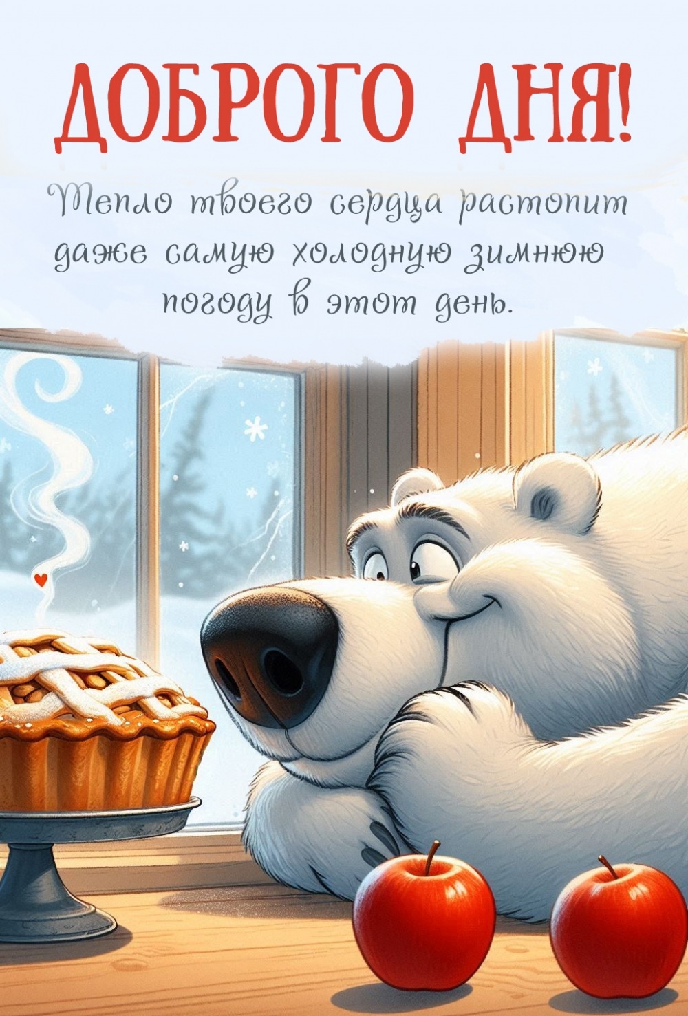 Тепло твоего сердца растопит даже самую холодную зимнюю погоду в этот день